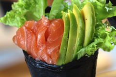 Salmon Avocado Temaki